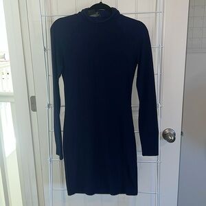 Forever 21 Dark blue turtle neck dress